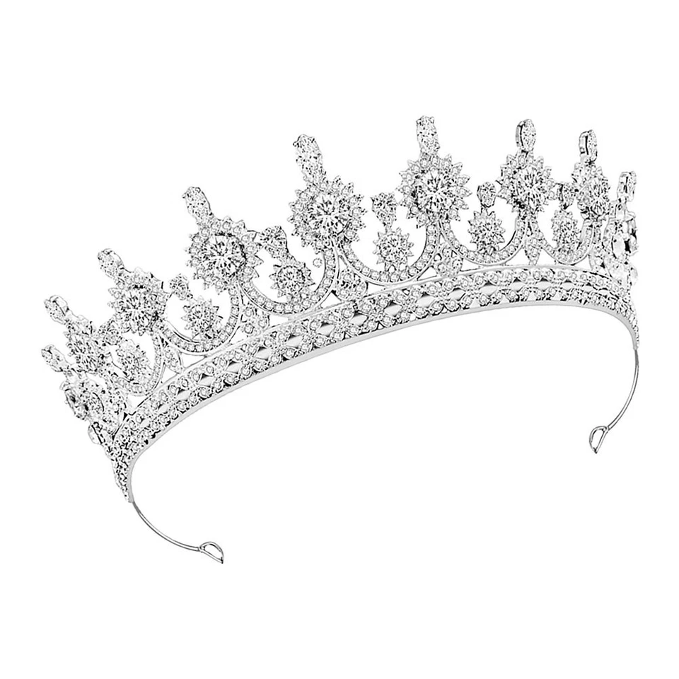 Cerchietto Sposa Tiara Nuziale Eleganti Fasce Per Donne Gioielli Da - Immagine 2 di 4