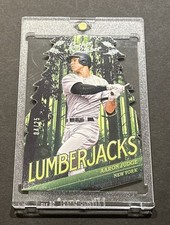 2019 LEATHER & LUMBER AARON JUDGE LUMBERJACKS DIE-CUT SILVER SSP #’d 04/25!