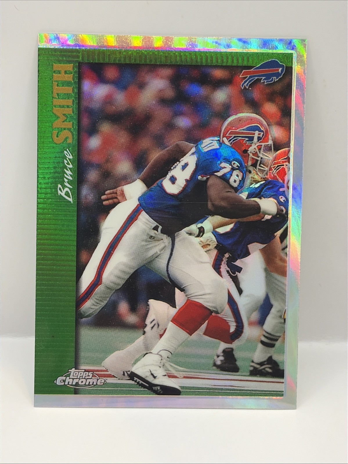BRUCE SMITH 1997 TOPPS CHROME REFRACTOR #18 BILLS HOF SP RARE