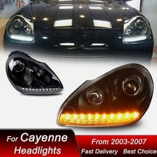 1 Pair Led Headlight Assembly Drl Turn Signal For 2003-2006 Porsche Cayenne- 1 Pair Led Headlight Assembly Drl Turn Signal For 2003-2006 Porsche Cayenne-
