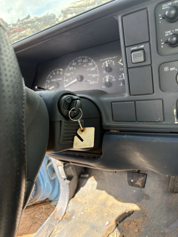 Camión Chevy GMC Silverado 1995-1996 columna de inclinación de dirección transmisión manual de 5 velocidades equipo original Foto 3 de 4