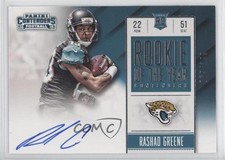 2015 Panini Contenders Rookie of the Year RPS /199 Rashad Greene Auto 00g3