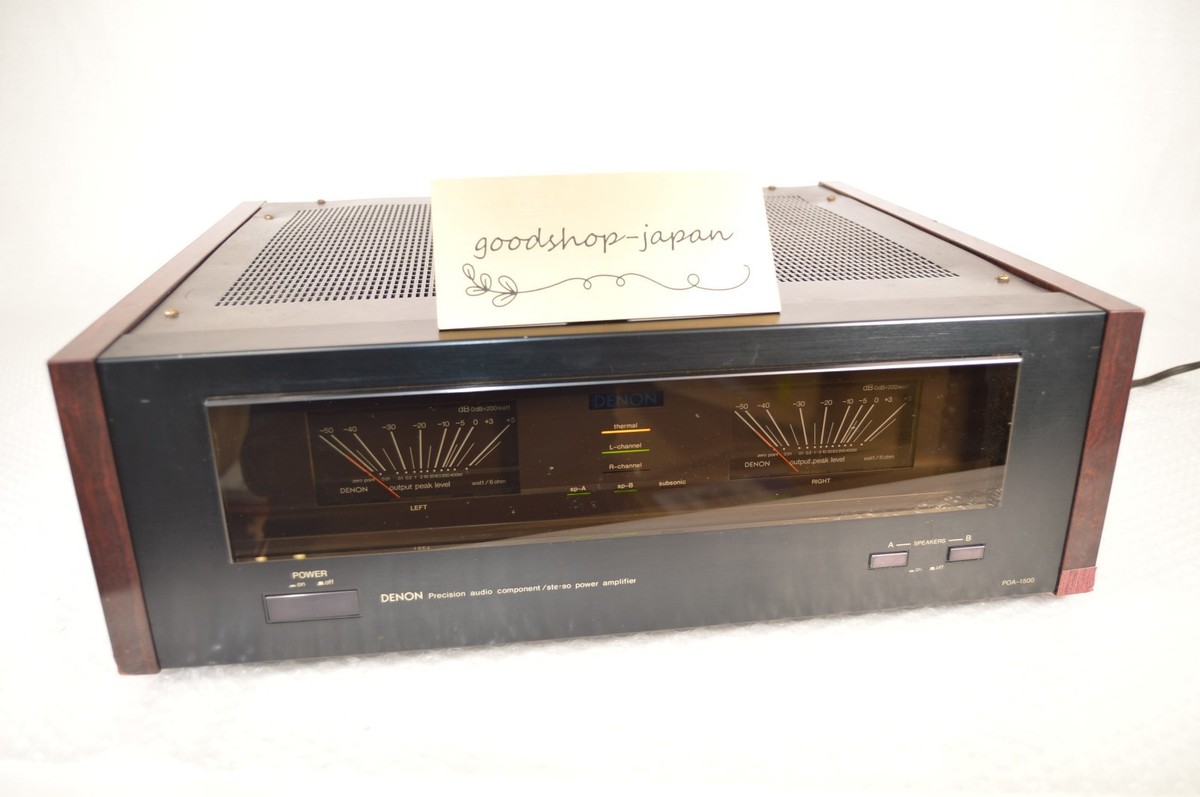 DENON　POA-1500 パワーアンプ Denon POA-1500 Stereo Power Amplifier Precession Audio Component