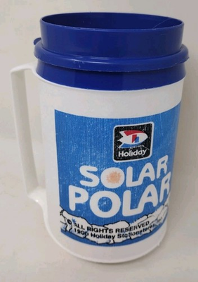 #ad Vintage Holiday Aladdin 12oz Travel Insulated Coffee Mug Retro Gas Station $14.99