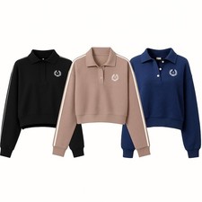 PINK Victoria's Secret Reversable Fleece Sweatshirt Black/Brown/Blue