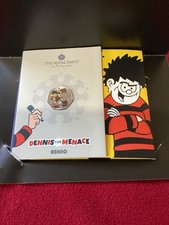 2026 Dennis the Menace UK 50P Brilliant Colour Coin Limited Edition Sealed