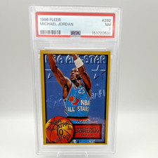 Fleer 1996 NBA All-Star Retro Michael Jordan #282 PSA 7 Chicago Bulls Card