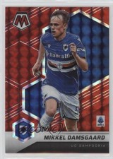 2021-22 Panini Mosaic Serie A Red Mosaic Prizm Mikkel Damsgaard #68 0ms6
