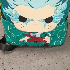 Loungefly My Hero Academia Izuku Midoriya Green Faux Leather Backpack