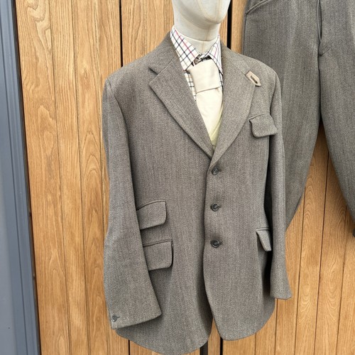 Herren Derby JOHN BROCKLEHURST Vintage TWEED Wolle SHOOTING FIELD Anzug 44' R W 34' - Bild 2 von 16
