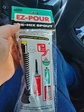 EZ-Pour Plastic Flexible Fuel Spout  7 inch pre mix spout for fuel additives