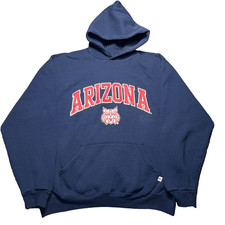 Vtg Russell Athletic Hoodie Mens Large Sweatshirt University of Arizona Wildcats