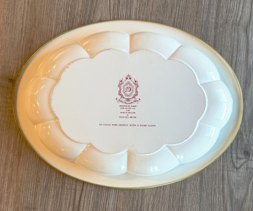 Set of 3 Vintage Daher Decorative Tin Platters – 2 Round (10") + 1 Oval (12.5") - Picture 11 of 11