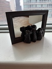 Pier One Reflecting Elephants Mirror with Attached Arm Stand 8x6"
