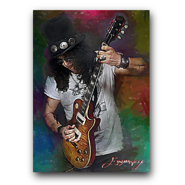 Slash #6 Art Card Limited 24/50 Edward Vela Signed (Music -)