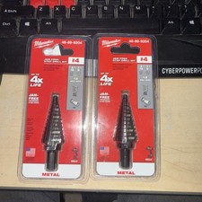 2Milwaukee 3/16 in. - 7/8 in. #4 Jam-Free Step Drill Bit w/ 12-Steps, 48-89-9204
