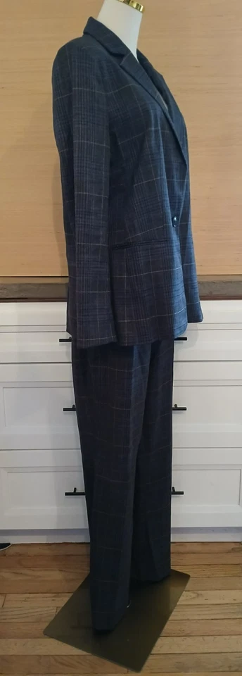 Traje de mujer Ann Taylor 2 piezas a cuadros negocios oficina carrera tallas 10 y 12 Foto 3 de 4