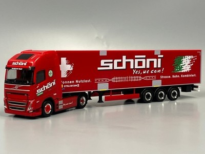 Herpa - Volvo FH5 electric Globetrotter XL Kühlkoffer-Sattelzug ''Schöni'' CH  1:8