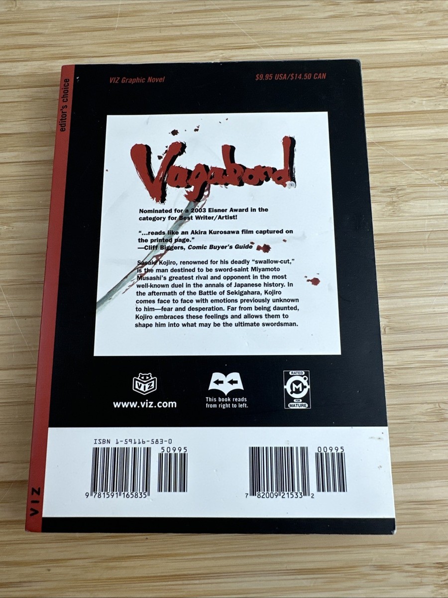 限界値下げ価格 ヴァガボンド vagabond ウンデッドダブルプロップ 美品 Vagabond Vol 20 Manga English Volume Single Takehiko Inoue | eBay