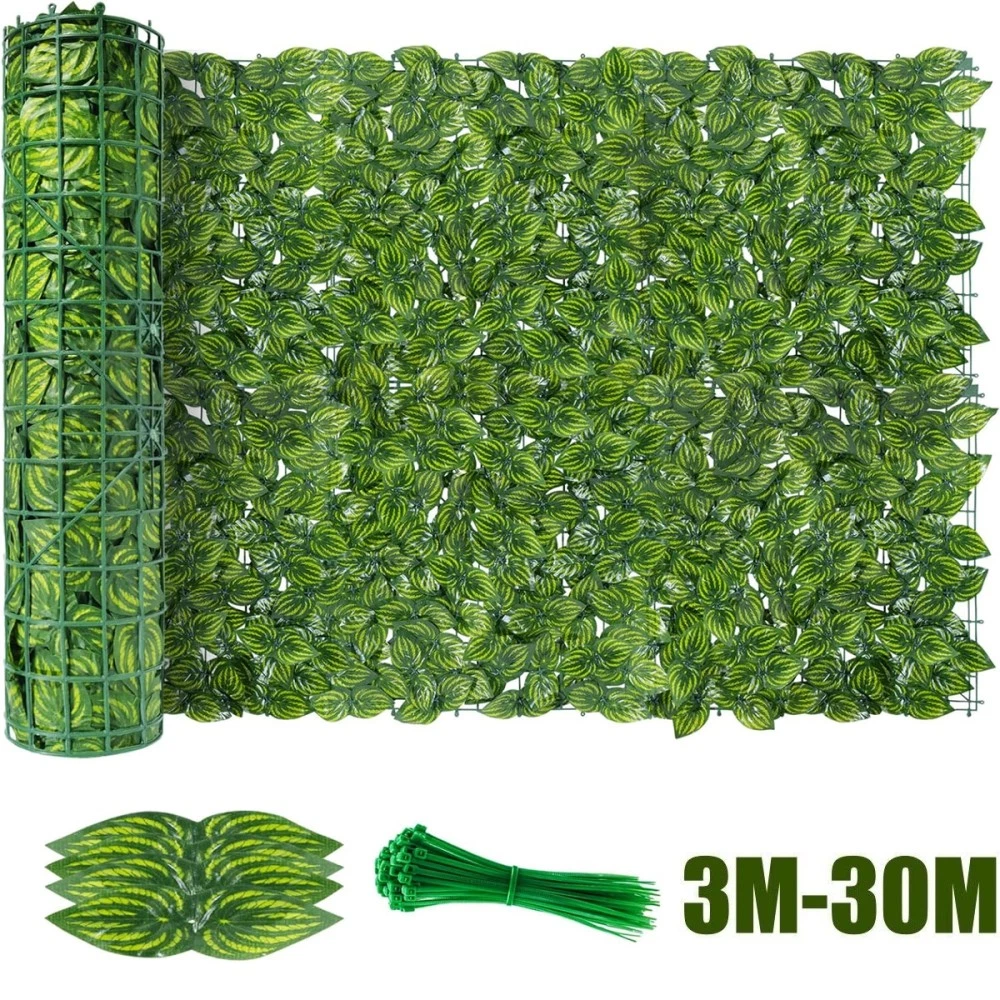 Knstliche Efeu Sichtschutz 100 X 300 Cm - Realistischer Garten Sichtschutz  Balkon Mit UV-Schutz & Wetterfest