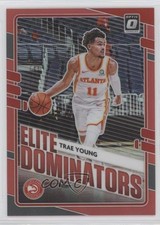 2020-21 Panini Donruss Optic Elite Dominators Red Prizm 2/99 Trae Young #10 17hf