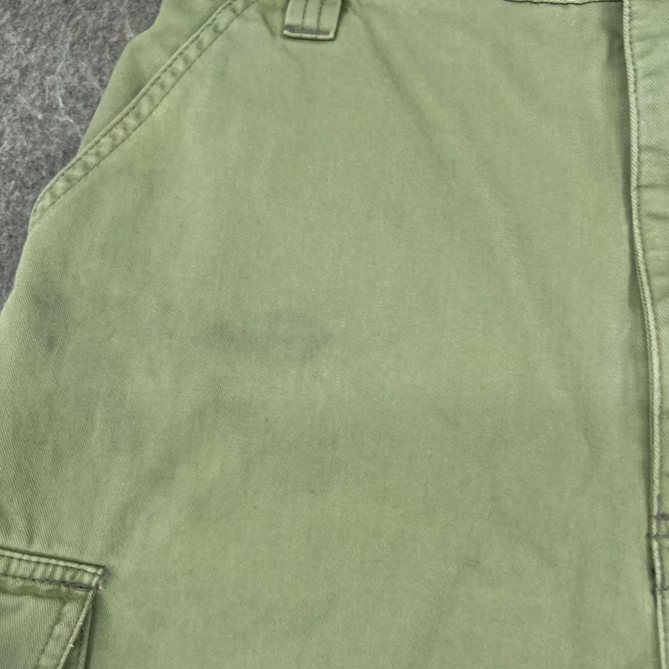 Pantalones Cortos Gloria Vanderbilt Para Mujer 10 Verde Oliva Carga Utilidad Algodón Tiro Alto Foto 2 de 4