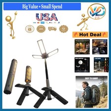 40" Telescopic Camping Light with Stand 1000LM Rechargeable Work Lantern