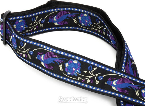 Ernie Ball Classic Jacquard Guitar Strap - Purple Pleasant Pheasant - Picture 5 of 10