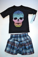 Cherokee 2 PCS Sleep Set Skull  Plaid Various Sizes NWT NEW