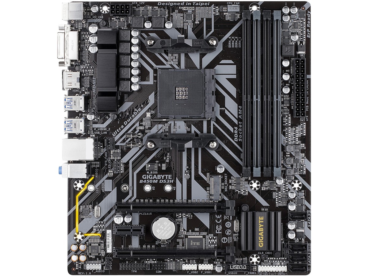 GIGABYTE B450M DS3H AM4 Micro ATX AMD Motherboard | eBay
