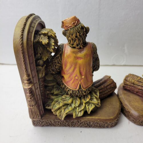 Circus Monkey Bookends Wearing Vest Fez Hat Holding Bananas 1999 CBK - Picture 6 of 10