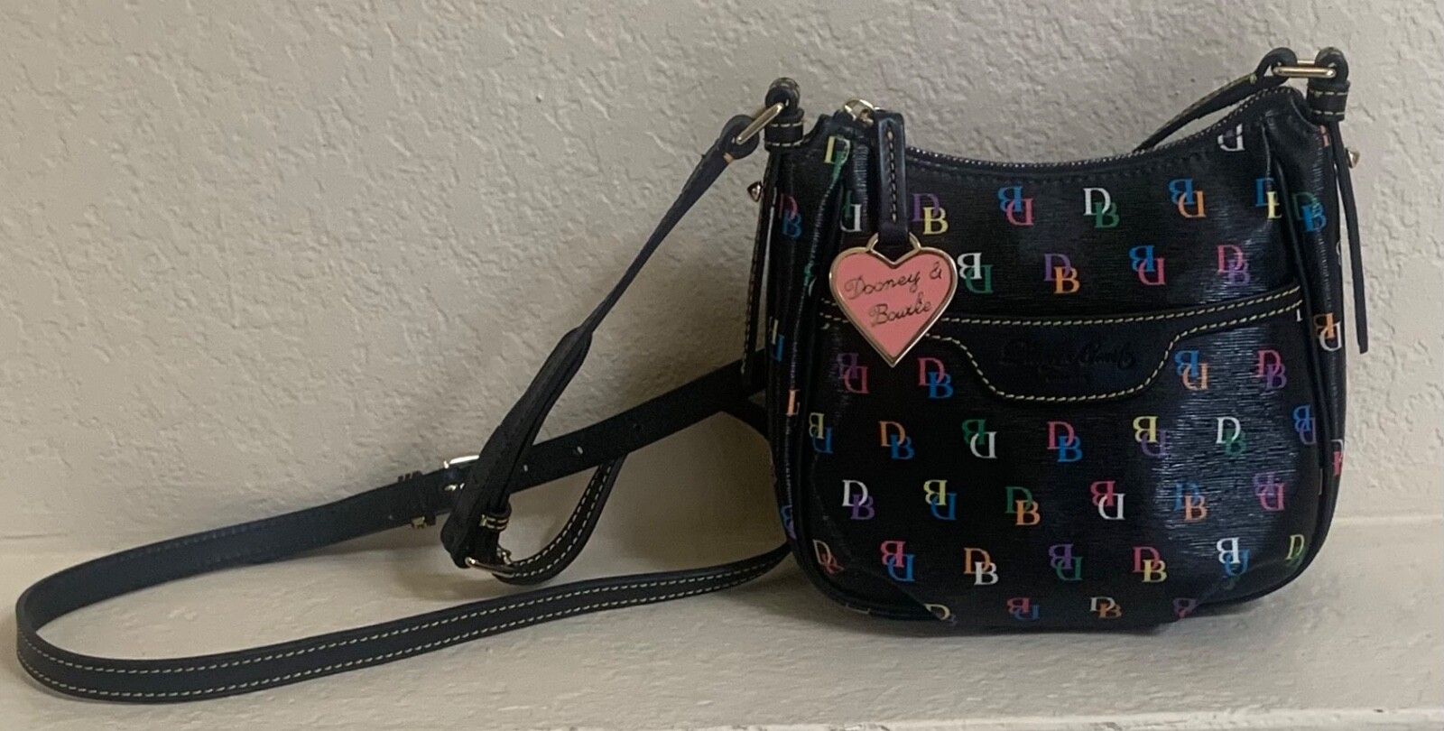 Dooney and Bourke Multicolor Interlocking D&B Min… - image 1