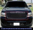 SS 1.8mm Black Mesh Grille For 07-13 Chevy Tahoe/Suburban/Avalanche