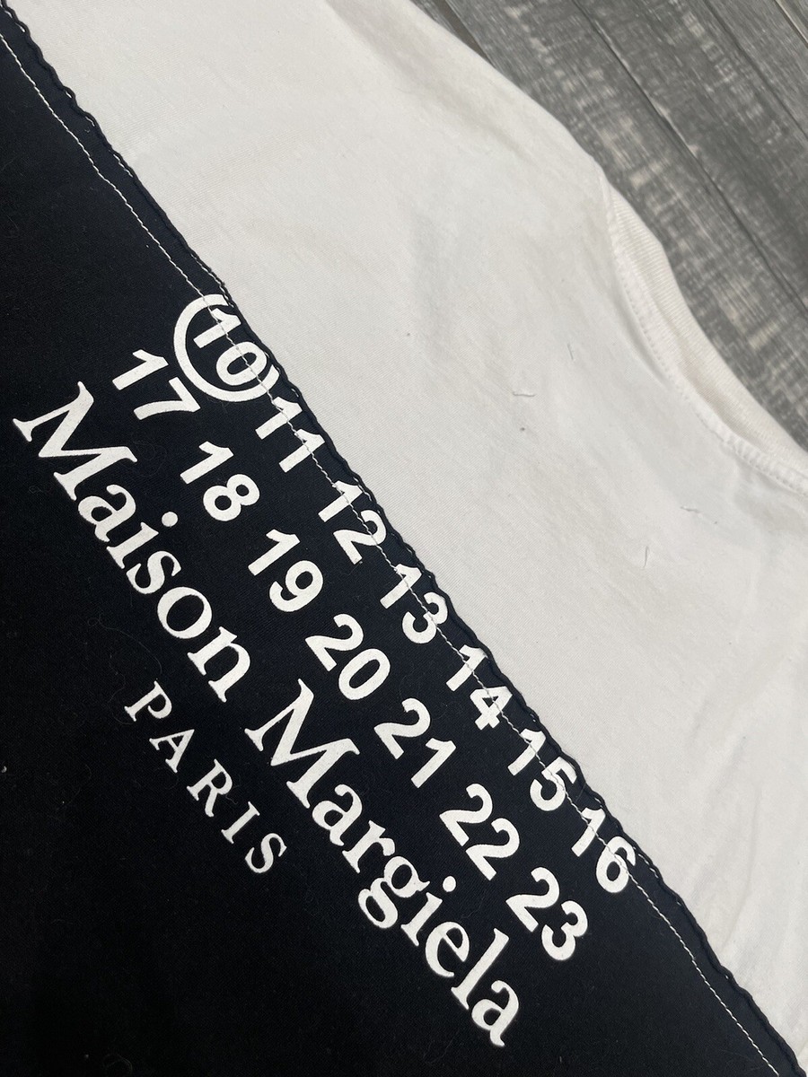 MAISON MARGIELA 10 CUT & SEW LOGO TEE Size 46 | eBay