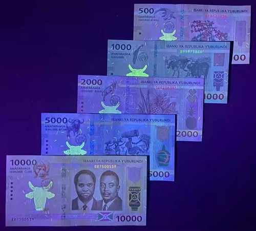 Burundi 5 Stück/Set 500.1000.2000.5000 10000 Franc Banknote Brandneu - Bild 4 von 4