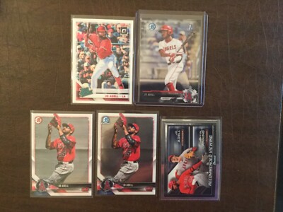 Jo Adell 2017 Bowman Draft Chrome Plus 4 BONUS CARDS