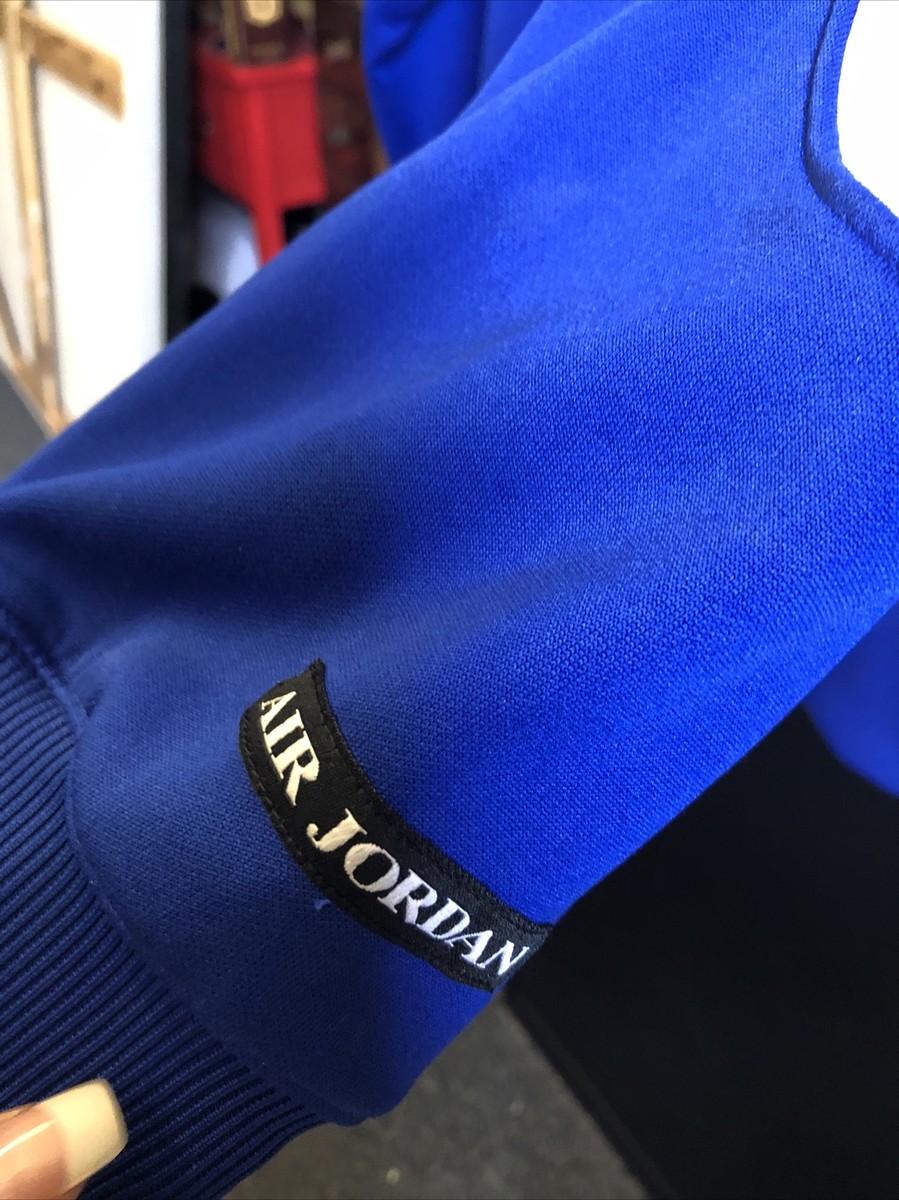 Air Jordan Blue & White Full ZIP Jacket Size XL | eBay