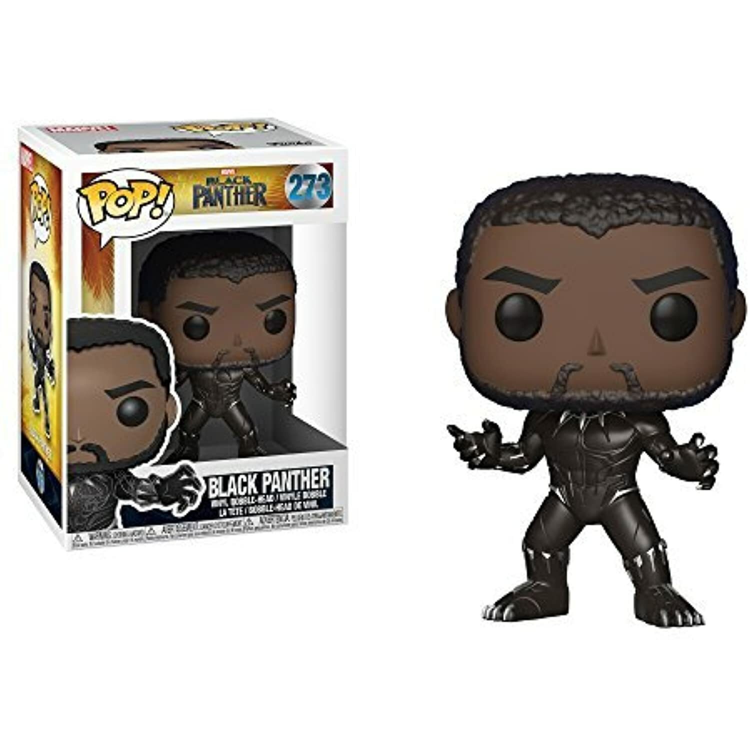 Funko Pop! Marvel Black Panther Figure #273 W/ Protector