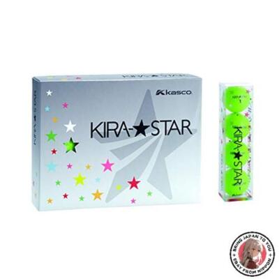 NEW Kasco KIRA STAR2 Kira Star 2N Golf Balls Lime Dozen