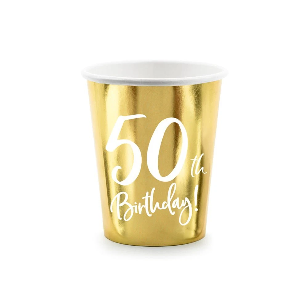 50° compleanno, decorazione per festa di compleanno, colore nero e oro, 50° compleanno