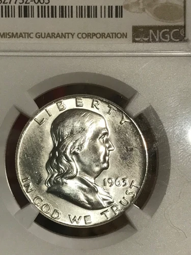 1963 FRANKLIN HALF DOLLAR - MS64 NGC Certified