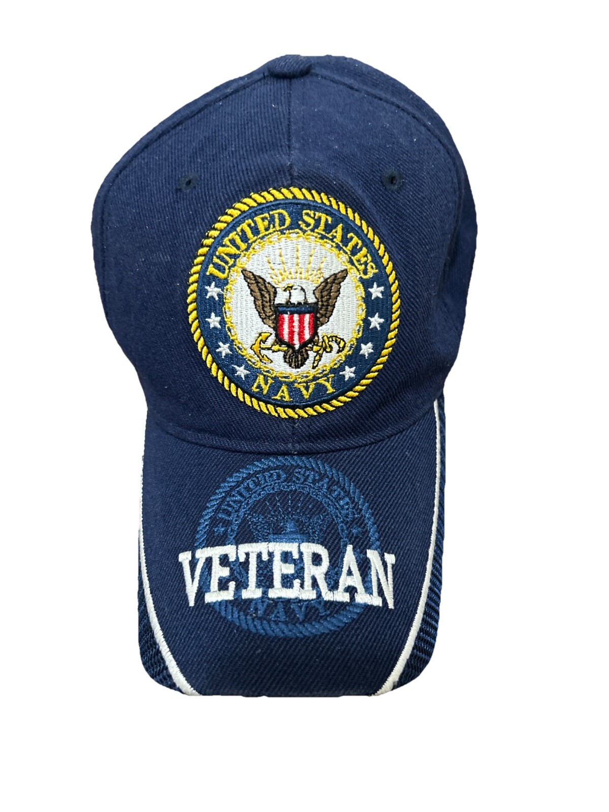 United States Navy Veteran  Cap, By  U.S. WARRIORS,Official Licensed Headwear