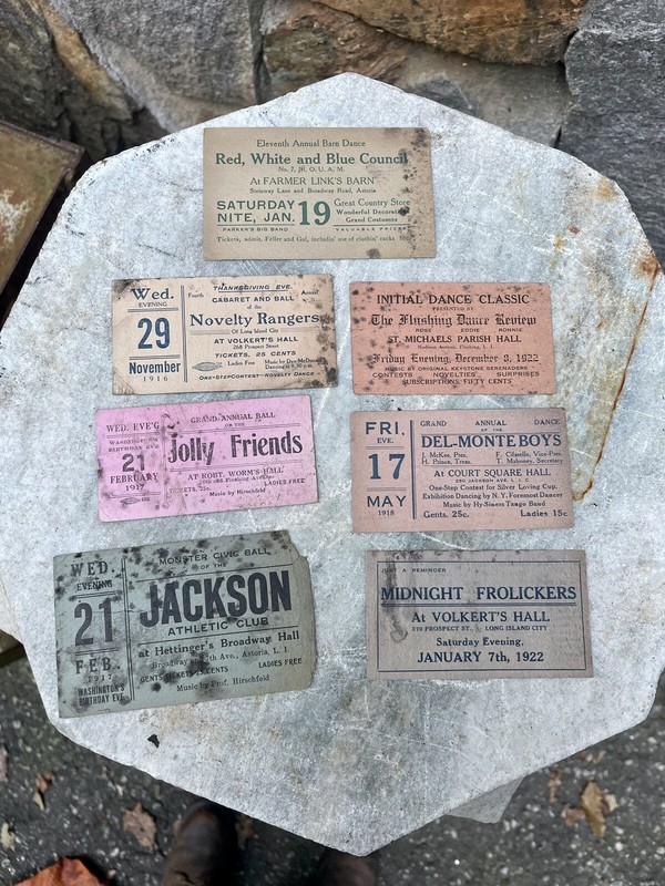 Ephemera collection of 1910-20s Vaudeville Music Hall tickets