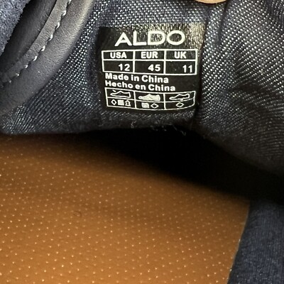 ALDO Casual Two-Tone Navy Suede and Faux Leather Premium  display picture 3