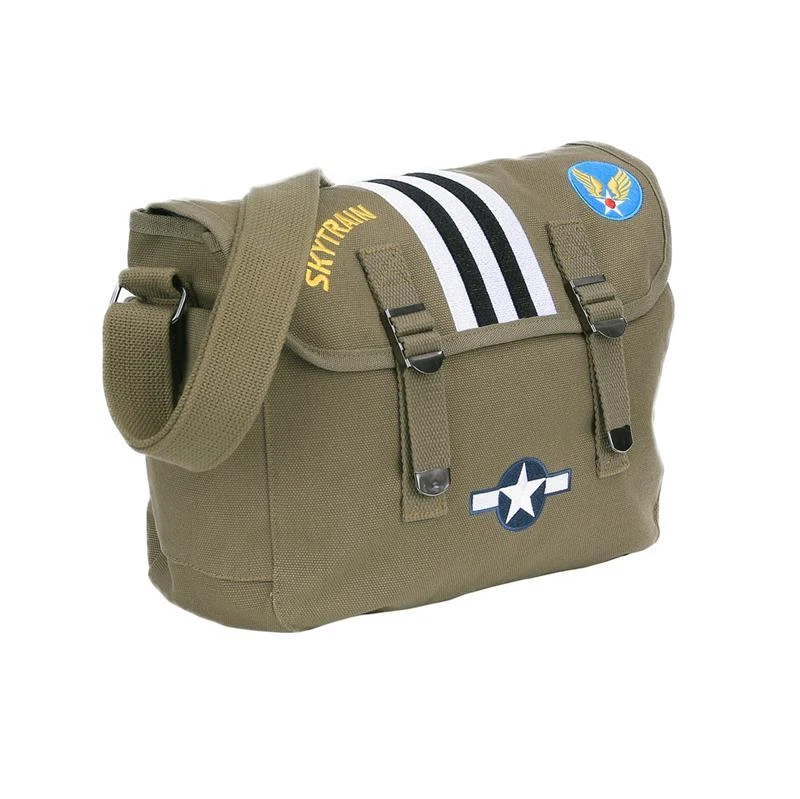 ETRO Borsa A Tracolla In Tela USAAF Airforce Kokarde C 47 Skytrain US Army WWII