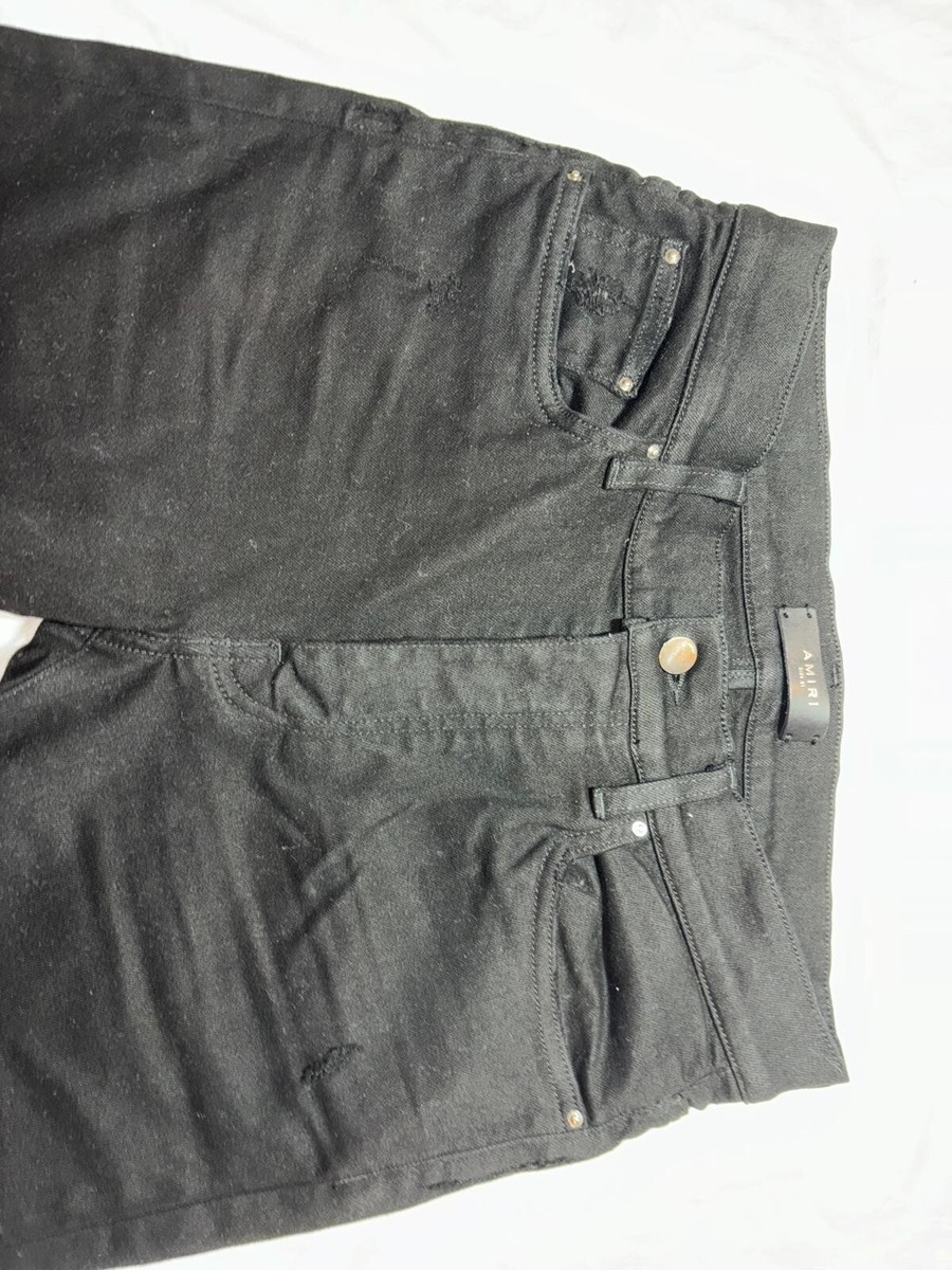 Amiri BLACK Denim Slim-Fit Jeans Size 31x33 Stretchy | eBay