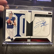 2018 Panini Playbook Jersey Autographs Ruby Booklet Josh Allen RC 4/10 Auto RPA