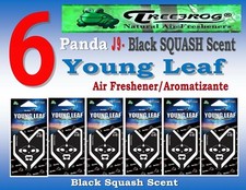 6 Packs Young Leaf- Panda J9 - Black Squash Scent -air Freshener 6 Packs Young Leaf- Panda J9 - Black Squash Scent -air Freshener