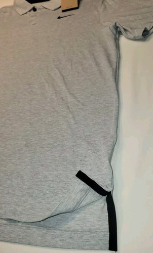 Nike Golf Men's Dri-FIT Tour Polo Light Smoke Grey/Black Size XL DV3123-077 $80 - Picture 5 of 10