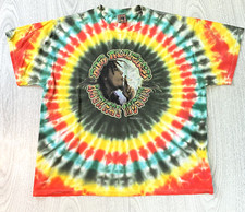 Vintage 1999 Bob Marley Zion Rootswear Natural Mystic Tie Dye T Shirt XL